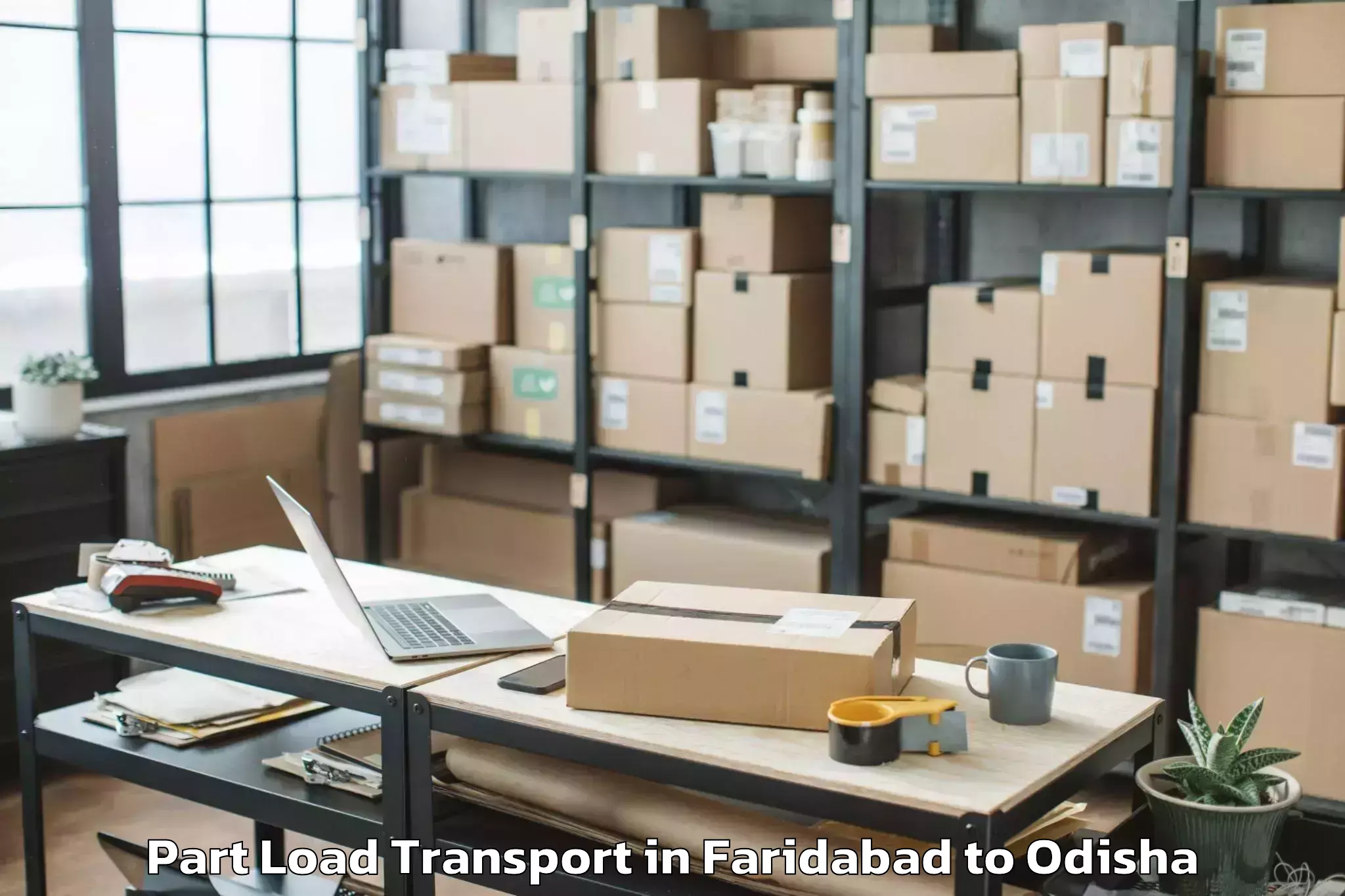 Professional Faridabad to Jajapur Road Part Load Transport